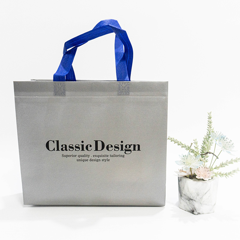 Classic minimalist gray eco friendly clothing bags