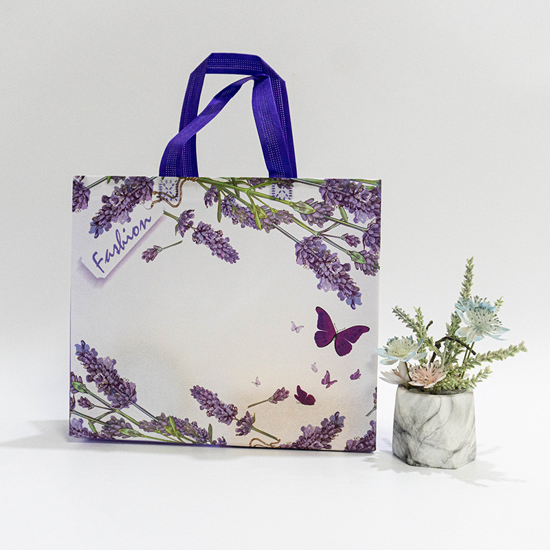 Lavender Theme custom sustainable tote bag