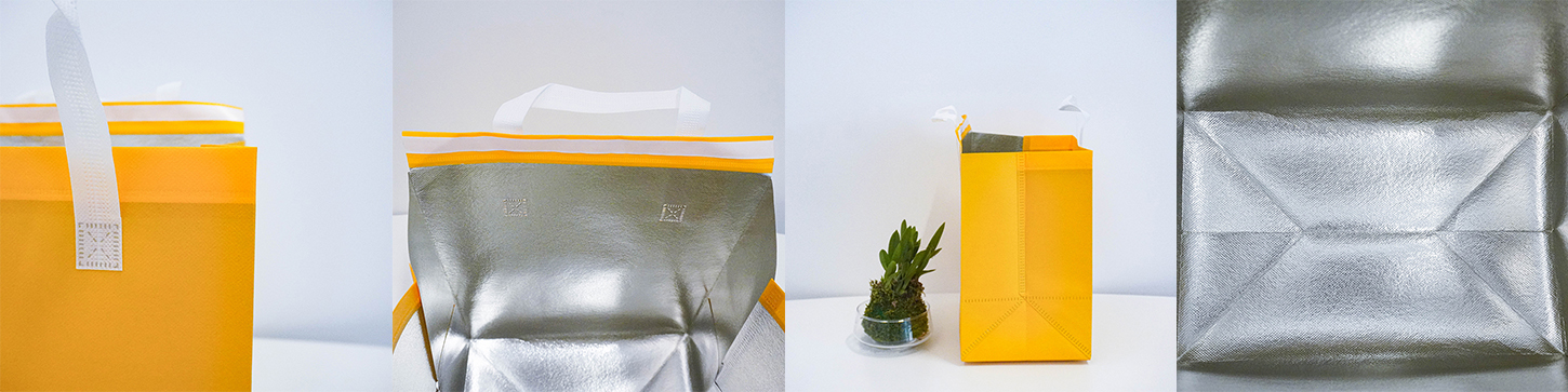 Yellow non woven insulated bag 2