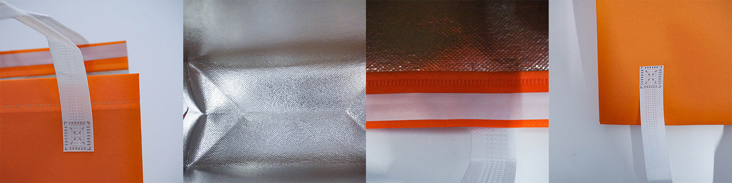 Orange non woven insulated bag 1