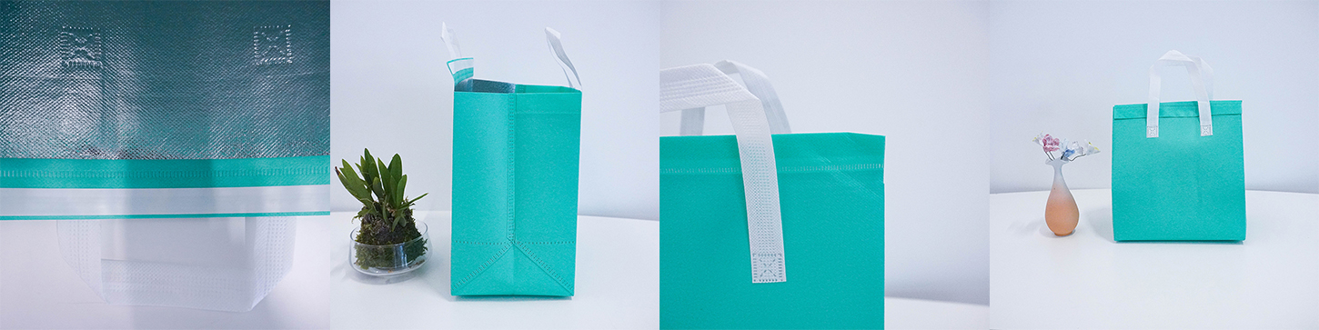 Cyan non woven insulated bag 1