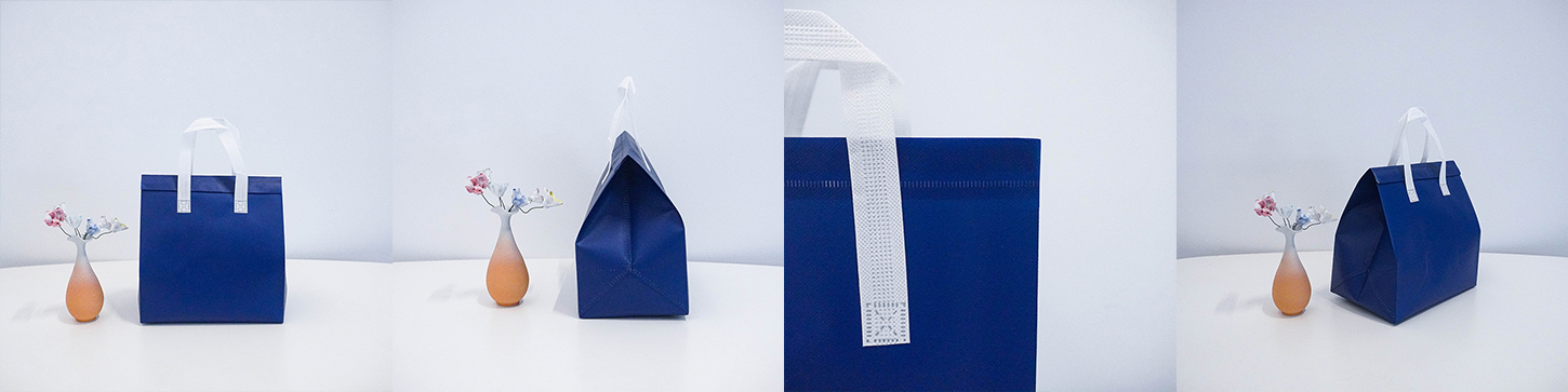 Navy Blue non woven insulated bag 1