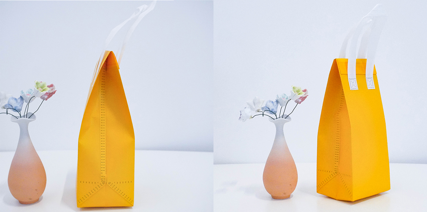 Yellow insulated bag for takeout milk tea1