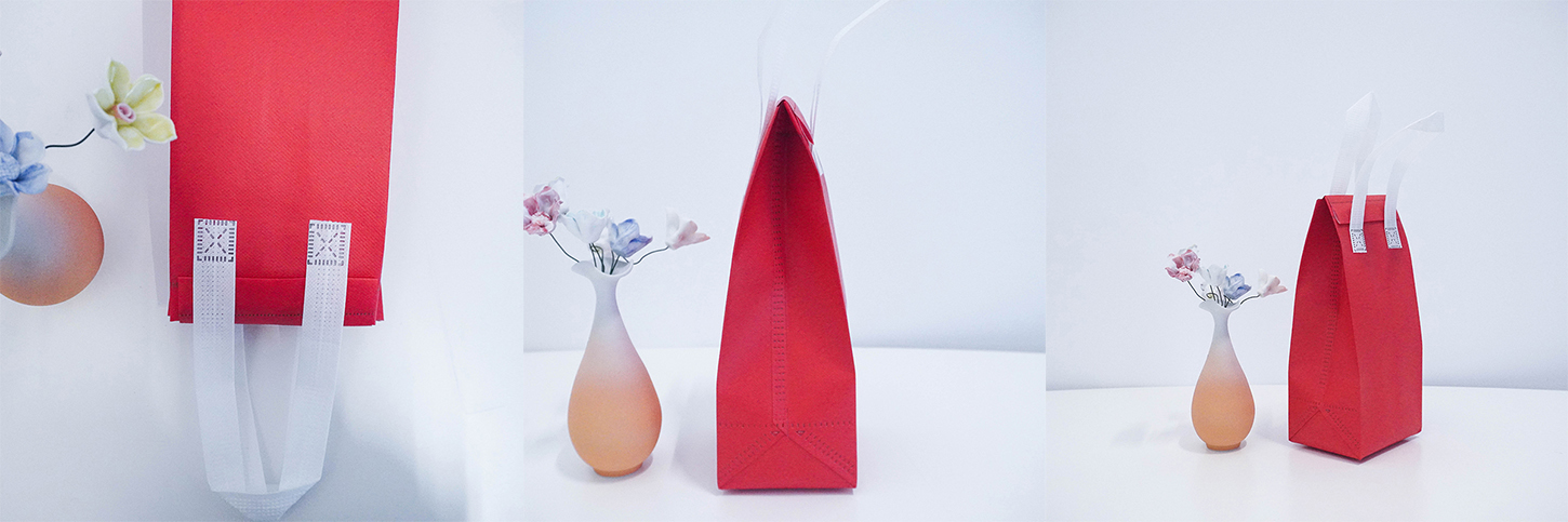 Stylish red takeout bag 1