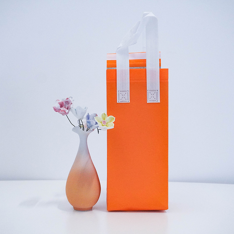 Small orange eco-friendly tote ba