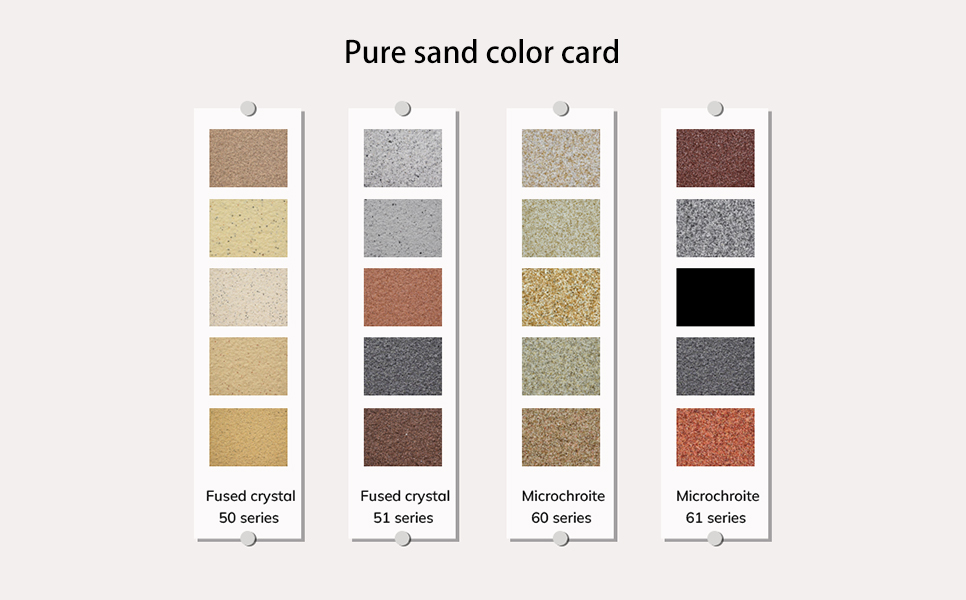 Pure sand color card