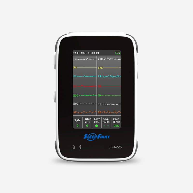 SF-A22S 12 Saluran Portable Sleep Screening Multi Channel Sleep Chart(PSG)Peralatan Tes Turu Ngarep
