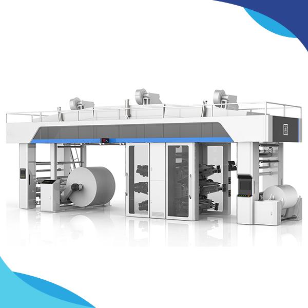 Achieve stunning designs and vibrant colors on cotton fabric with our flexo printing machine