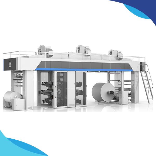 Achieve superior results in food packaging film printing with our versatile flexo machine.