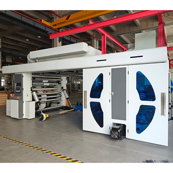 Achieve crisp and vibrant prints on nonwoven fabric with our flexo printing machine