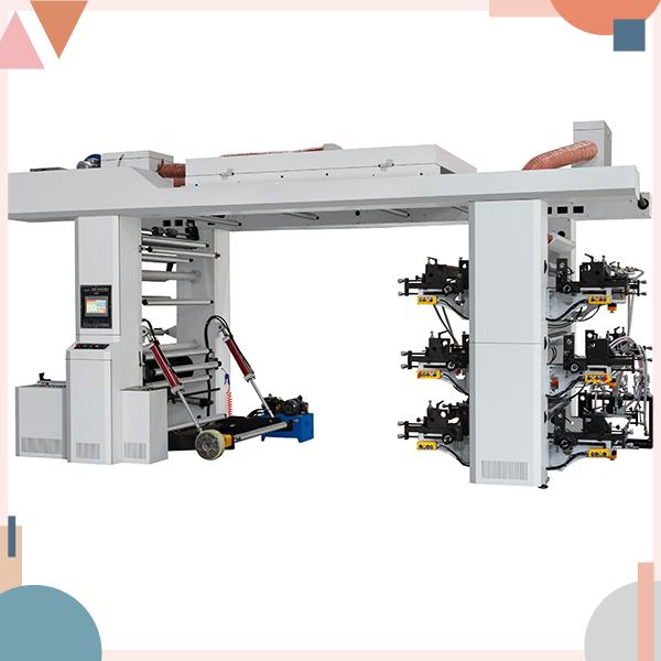 Explore a range of printing possibilities with a six colors flexo machine.