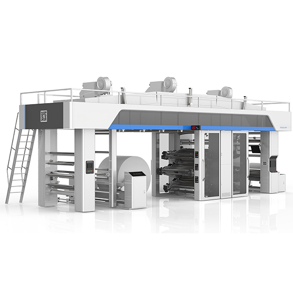 Flexo printing machine for valve bag resin packaging