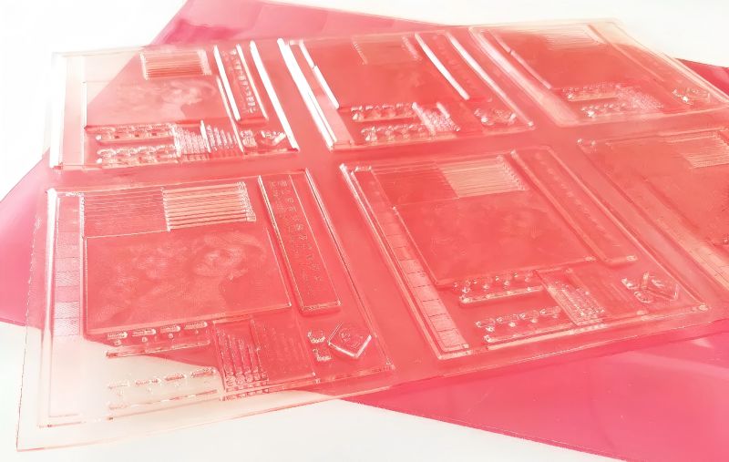 Printing Plate of Flexo Printer for Coffee Tea Milk Powder Packaging