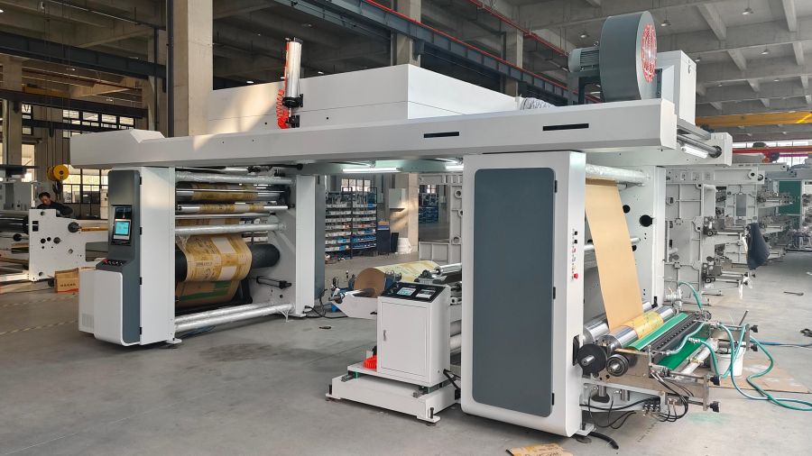 2-Stacking Flexographic Printing Machine for Nuts Snack Chips Pouch