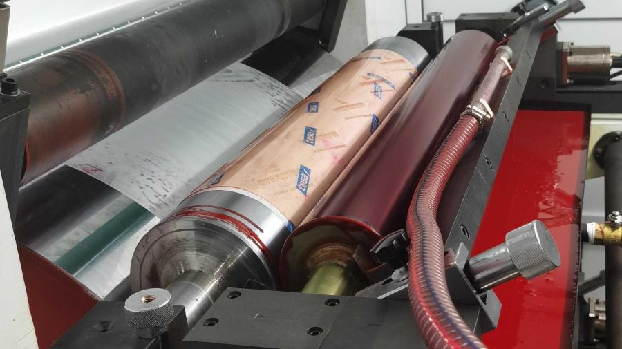 4-Plate Roller of Central Impression Flexo Printer for Popcorn Paper Bag