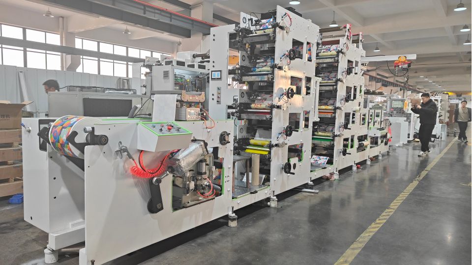 5-Stacked-Unit Flexo Printer for Matt Finish Sticker