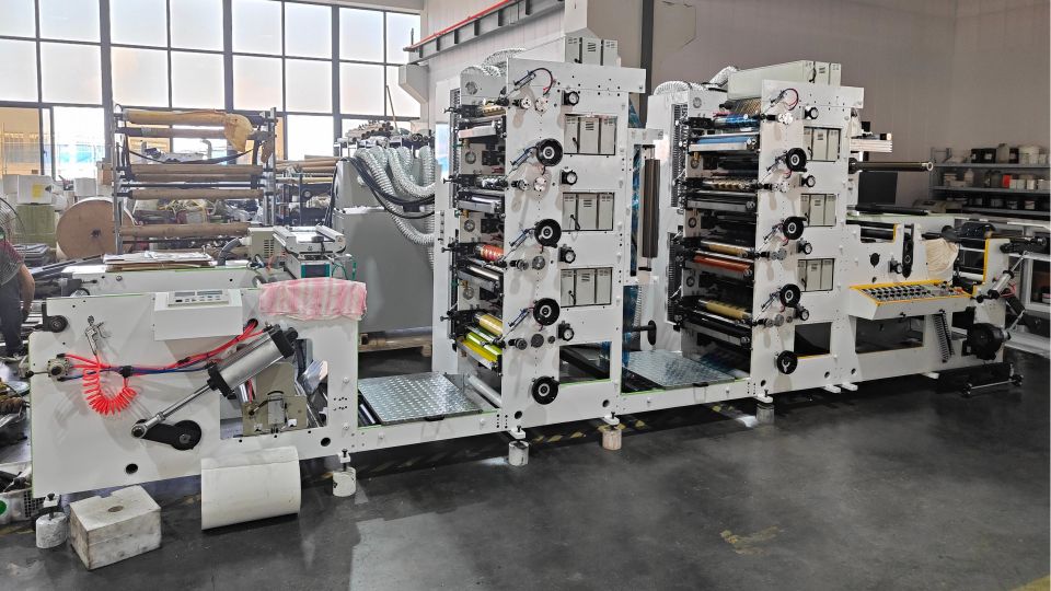 7-Flexo Presses for Barcode Shipping Adhesive Labels