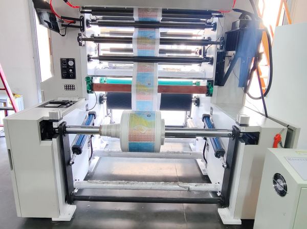 18-Rewinding Unit of CI Flexo Printing Machine for Seaweed Fiber Non-Woven Bag
