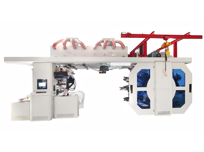 Central Impression Flexographic Printing Equipment With UV Coating for Corrugated Paper Bag