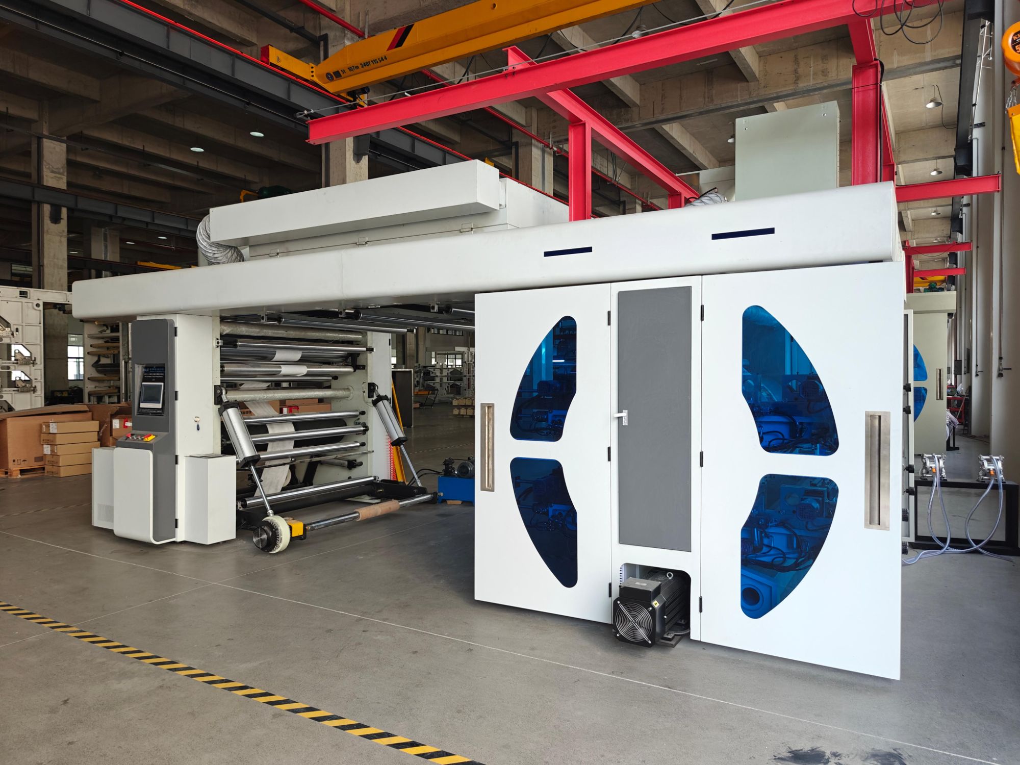CI Type Flexo Press Machine With Varnishing for Thick Breathable Foldable Paper Non-Woven Bag