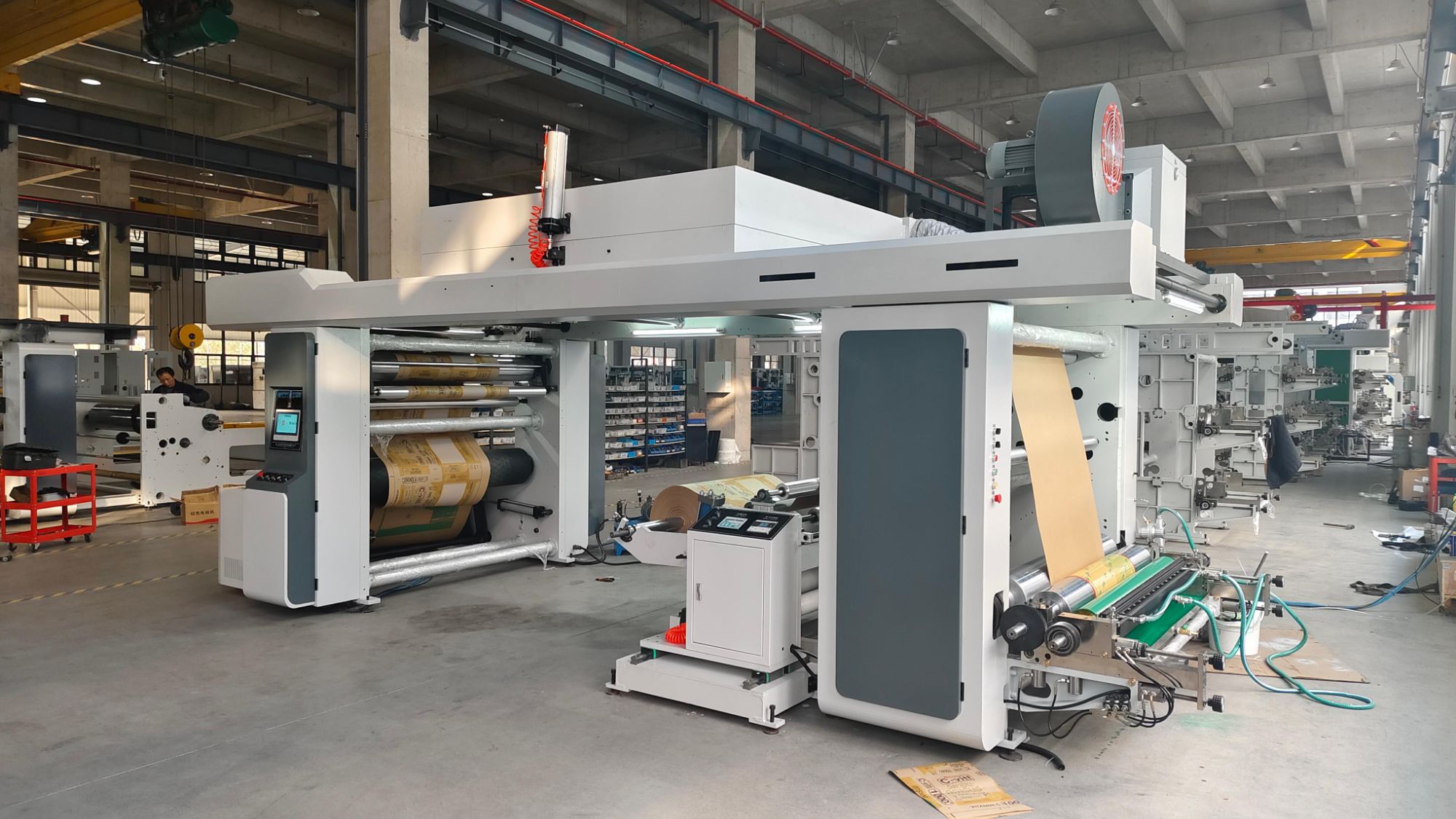 Stacking Flexographic Press for Book Cover