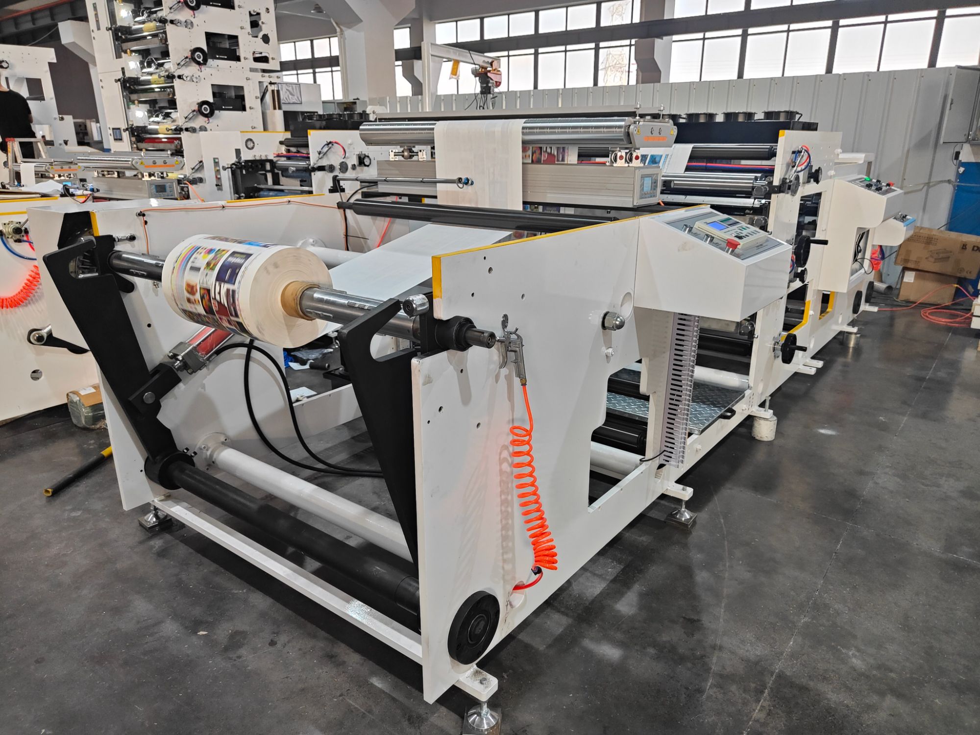 Mesin Press Flexo Stack 2 Warna untuk Memanggang Kertas Barbekyu Air Fryer