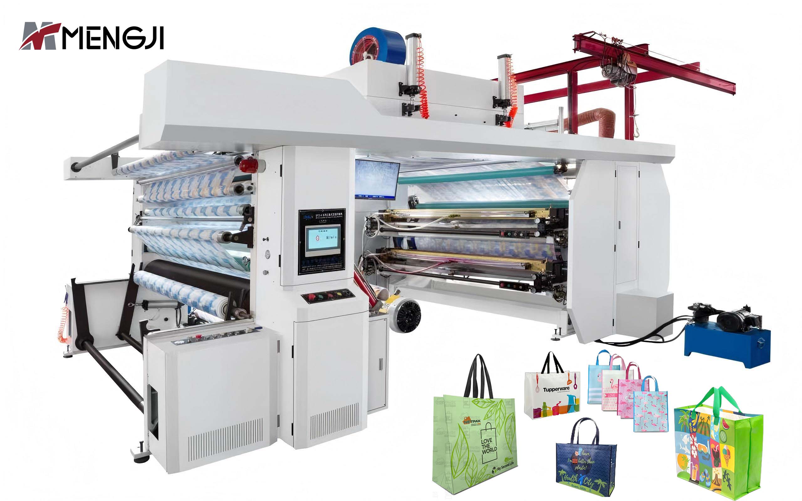 Mesin Press Flexo Tipe CI 6 Warna Dengan Lapisan UV untuk Tas Non-Woven Tahan Air dan Debu