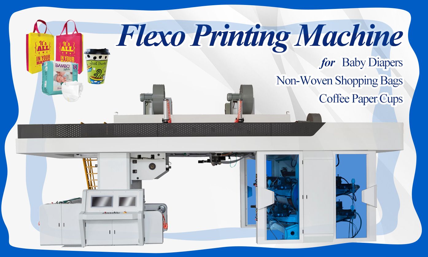 Mesin Cetak Fleksografi Silinder Tengah dengan Sistem Panduan Web untuk Makanan Cepat Saji Bawa Pulang Hamburger Ayam Goreng Sandwich Kantong Kertas