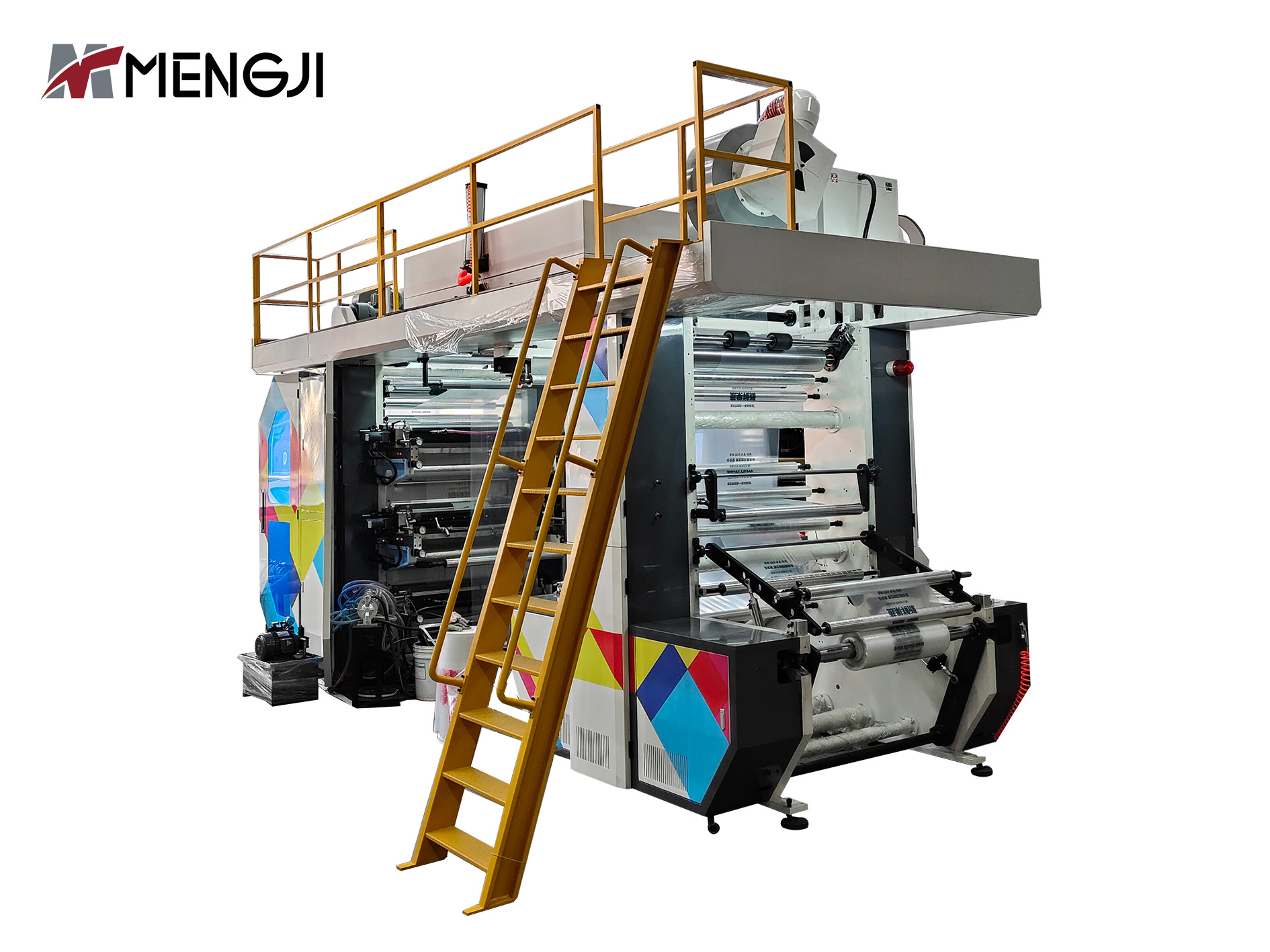 6-Color Stack Flexo Printing Machine for Double-Layer PE Film