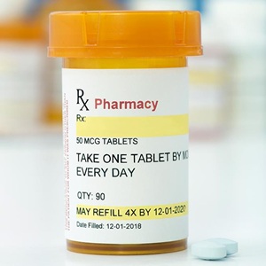 medical bottle label