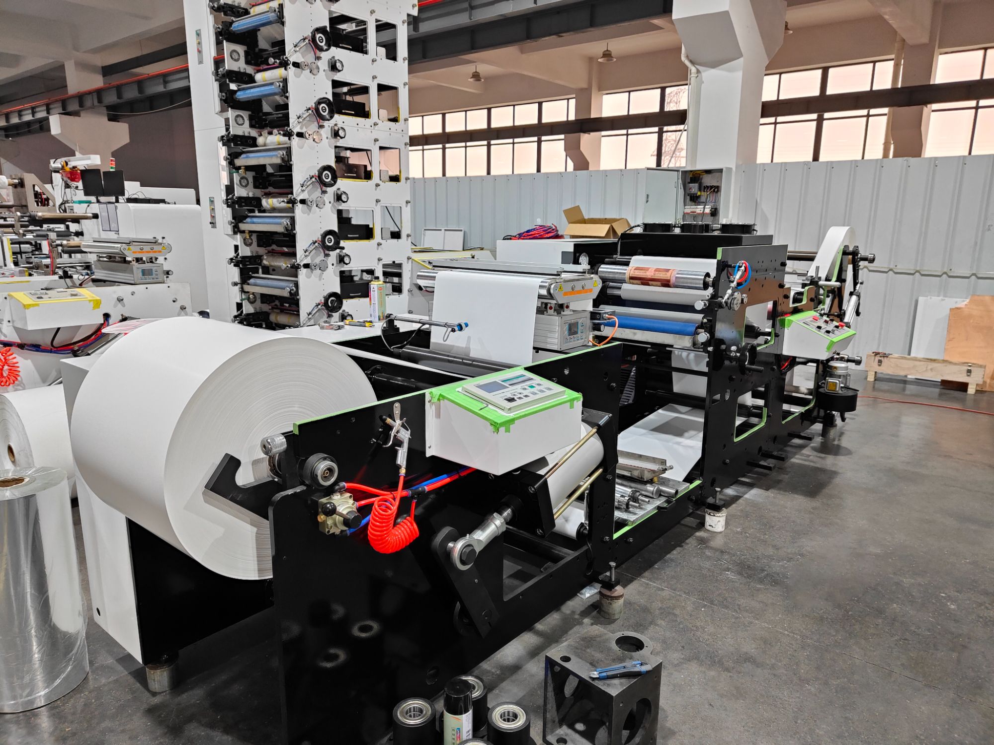 Single-Color Stack Flexographic Printing Machine for Burger Paper & Food Wrapping