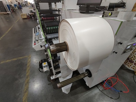 -Rewinding Unit of Stack Type Flexo Press for Garbage Bags Rewinding Unit