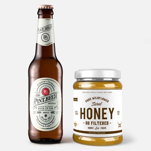 -Soda Bottle Labels for the Beverage Industry 2-Honey Bottle Label