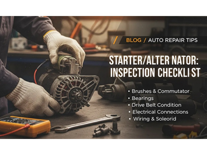 3 Top 5 Regular Maintenance Checks for Starter Motors and Alternators Brushes Bearings Voltage Output-1