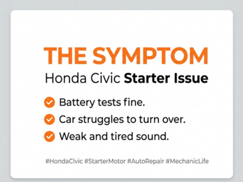 Why the Honda Civic Needs a 1.8kW Starter: Solving the 