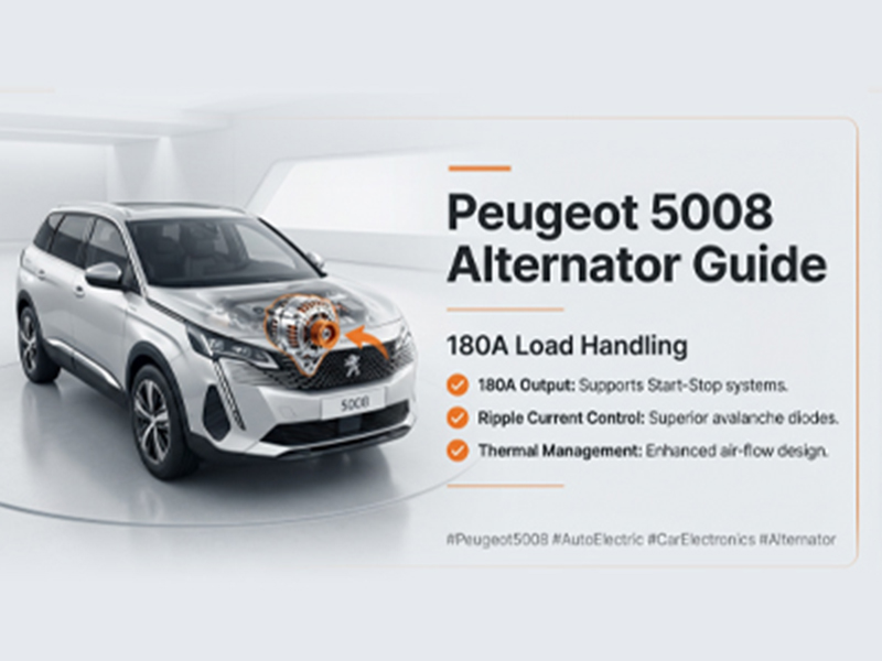 Peugeot 5008 Alternator Guide: Handling the 180A Load (OE 115475)