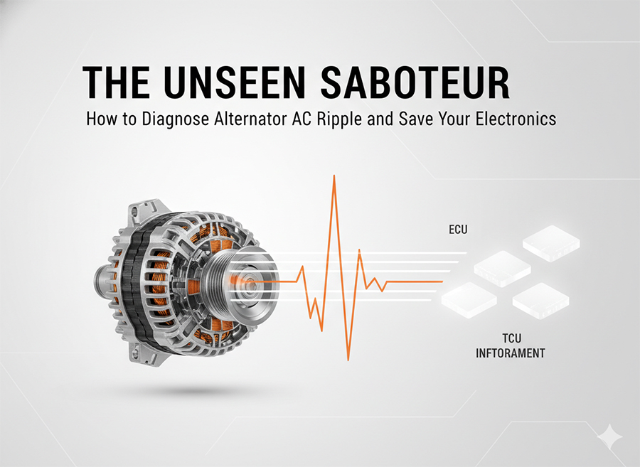 Oscilloscope alternator test