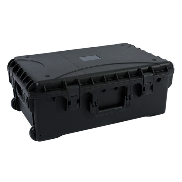 Organize and store your equipment in spacious cases with wheels.