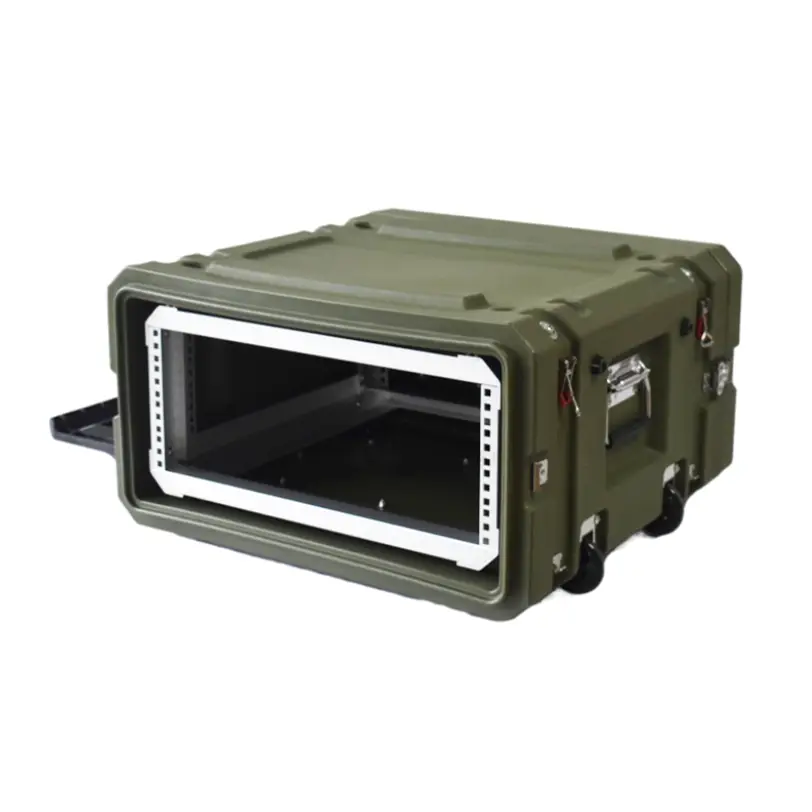 19 Inch Standard IP65 Rotational Moulded Pull Lever Rack Mount Case (4U ...