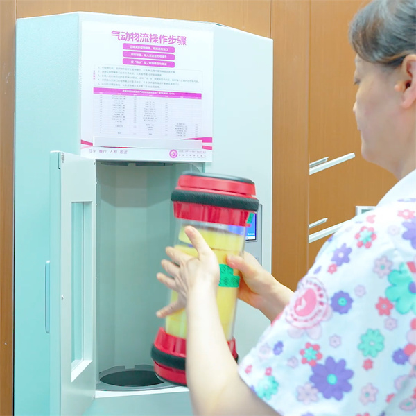 The advantages of using pneumatic tubes in laboratory settings.