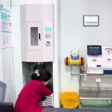 dari farmasi ke laluan tipikal sistem tiub pneumatik di hospital ICU