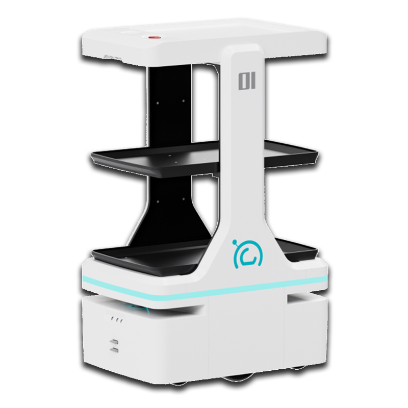 100KG Tray Delivery Robot AGV for Hospitals Supplies Transport Autonomous Mobile Robot