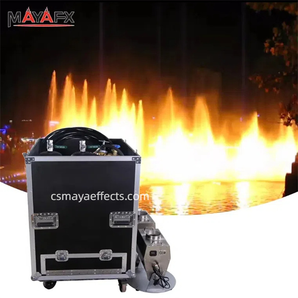 Igniting the party with the dynamic energy of a flame machine