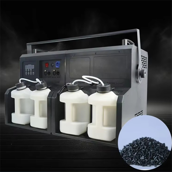 Enhancing visual effects with a fog and bubble machine