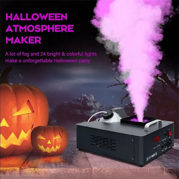 Illuminate your space with the vibrant LED lights of the 500 Fog Machine