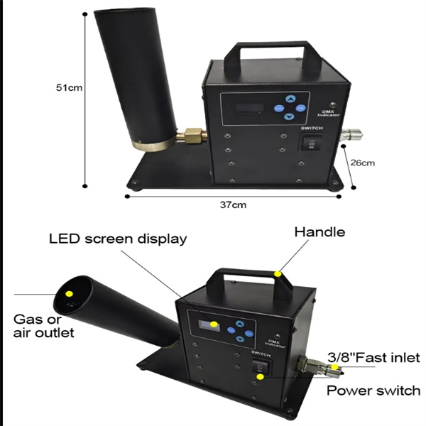 The ultimate addition to your light show - LED CO2 jet machine
