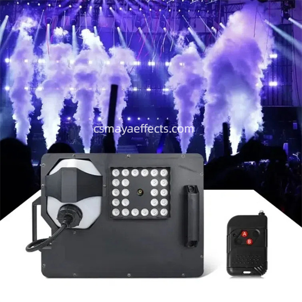 Enhancing lighting effects with a stage fog machine