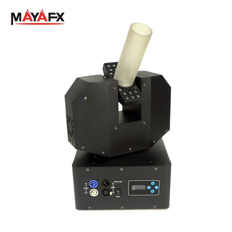 عمود هواء نفاث CO2 برأس متحرك LED بتأثير DMX Cyro للدي جي ديسكو KTV بار النادي