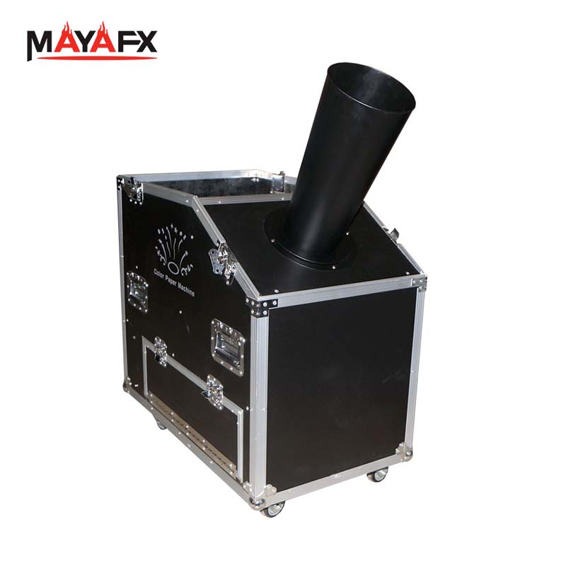 آلة نفخ الورق الملون بثاني أكسيد الكربون للمسرح للمناسبات والمهرجانات والعروض والملاعب