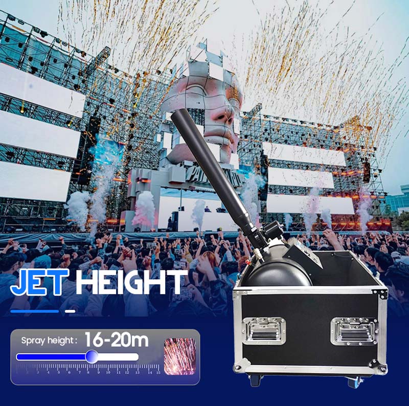 مدفع سماء كونفيتي بقوة 100 واط لتأثير مسرحي مثالي مع تحكم كهربائي